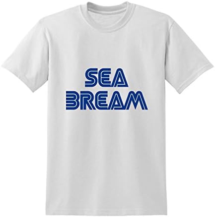 Collection Clothing | Sea bream Slogan Tshirt Hipster 90's Fashion Fishing Retro Arcade Games | Black 2XL