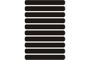 TQPUWT Kit de 10 Pegatinas Retro Reflectantes, Pegatina Casco Moto Reflectantes Adhesivo Universal Retro Reflectante, Seguridad y Alta Visibilidad Nocturna, Adhesivo Universal para Bicicleta, Negro