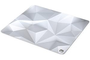 ‎ENDORFY ENDORFY Crystal Onyx White L, Podkładka pod mysz, 450x400 mm L, gładkie prowadzenie myszy, obszycie krawędzi, antypoślizgowa gumowa podstawa, stylowy design