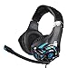 Produktbild samLIKE Sades SA822 Gaming Headset für ps4 / Xbox One/pc, Kopfhörer mit Mikrofon Lautstärkeregelung am Kabel, Noise Reduction Metallisches Surround Sound 3.5mm Headphone (Blau)
