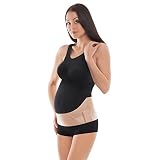 SOPORTE DURADERO: este cinturón elástico para embarazadas brinda apoyo a las mujeres embarazadas que buscan alivio del dolor de cadera y pelvis y otro tipo de dolores típicos para período del embarazo. Estará satisfecho con el soporte EXTRA que este cinturón brinda a su vientre, cintura, caderas y hueso pélvico. Podrá agacharse, sentarse y andar con facilidad.