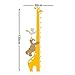 Adorable High Quality Adhesive Walls Vinyl DIY Stickers / Murals / Decals / Tattoos / Transfers For Kids Rooms / Nurseries With Yellow Giraffe Height Chart / Measure, Bear, Duckling And Butterfly Designs By VAGA