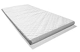 LAURA 119 x 59 cm 5CM Thick Microfibre Hypoallergenic Baby Travel Cot Mattress : British Made With High Grade Density Foam CMHR28 Anti-Allergy Super Soft Quilted Microfibre Cover