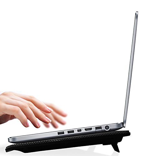 Ewent Laptop Kühler 17 Zoll Notebook Ständer USB-betrieben mit 2 LED leise 125 mm Lüfter für Macbook, Laptop, Notebook - 6