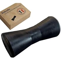 Rouleau De Quille Renforcé – Largeur 200 Mm – Pour Tube Diam. 20 Mm – Spécial Remorque Bateau – Plastique Noir Robuste
