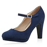 mary janes last dance lyrics  SCARPE VITA Damen Pumps Mary Janes Blockabsatz High Heels T-Strap 160322 Dunkelblau Velours 37