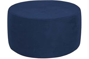 HOOWARM Runde Hocker Bezug Stretch Ottomane Schonbezug Rechteck Samt Luxuriöser Hocker Bezug Für Jacquard Ottomane Überzug Abnehmbarer Waschbar Hockerbezug Waschbar (Color : A12, Size : 50-58cm/20-12)