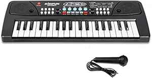 LAXMIHARI EXIM Kids Piano Keyboard, Piano for Kids with Microphone Portable Electronic Keyboards for Beginners 37 Keys Kid Musical Toys Pianos for Girls Boys Ages 3-8 (37 Key Bigfun Piano for Kids)