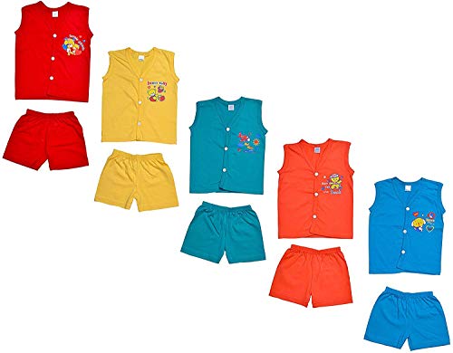 ASK - JS - LCD & CO Unisex Baby Shorts - Elastic Waist Baby Pants Cotton Shorts Harem Pants for Summer and Other Shorts - Sweater Dress - Socks & Cap for Toddler Girl & Boys - RS.319.00