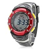 Fenkoo Herren Sportuhr Quartz LCD Silikon Band Schwarz / Blau / Grün Marke-