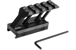 ProWildGear 4 Slot Riser Mount for 21mm Picatinny Rail Airsoft Red Dot Scope Mount