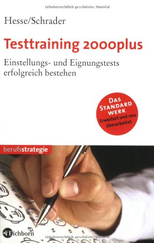 Download Testtraining 2000plus. Einstellungs- und Eignungstests erfolgreich bestehen