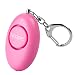 Produktbild Taschenalarm Personenalarm Panikalarm Notfallalarm zur Selbstverteidigung, personenschutz Sirene 120dB mit Schlüsselanhänger und LED Taschenlampe, Alternative zum Pfefferspray inkl. Batterien, rosa