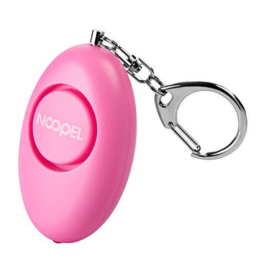 Preisvergleich Produktbild Taschenalarm Personenalarm Panikalarm Notfallalarm zur Selbstverteidigung, personenschutz Sirene 120dB mit Schlüsselanhänger und LED Taschenlampe, Alternative zum Pfefferspray inkl. Batterien, rosa