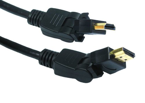 Cables 4 All HDMI-Kabel, High-Speed, Stecker auf Stecker, vergoldet, flexible Gelenke / abknickbar, 5 m