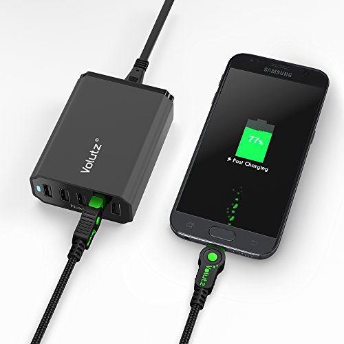 Volutz Micro USB Kabel, 5er Pack (3m, 2m, 3x 1m), nylonummanteltes Ladekabel, Quick Charge & Sync für Android Geräte, Samsung, Huawei, HTC, Sony u.v.m. – Equilibrium Serie - 5