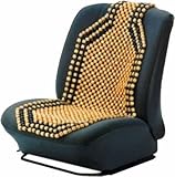 Quality Camel Coloured Wooden Beaded Car Seat Cover
