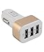 LipiWorld 3 port Usb Car Charger (Gold) RS.209.00