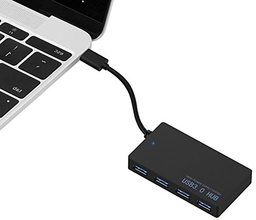 Tumao Typ C zu USB 3.0 Hub, Ultra Thin Design-Superspeed-USB-C zu USB 3.0 Data Hub-Adapter-Konverter mit 4 USB 3.0 Ports für Mac Chromebook Pixel und mehr - 7