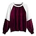 Produktbild Yesmile Damen Kapuzenpullover Damen SAMT Herbst Hoodies Frühling Damen Madchen Langarm Patchwork Dünne Skinsuits Casual Mantel Fahsion Outwear