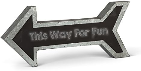 The Gerson Company Galvanized Metal Arrow Chalkboard by Lone Elm Studios