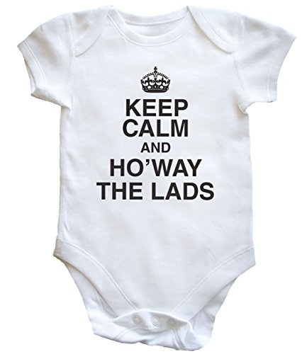 HippoWarehouse Keep calm and howay the lads baby vest boys girls