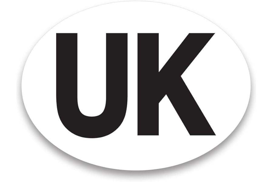 UK Oval Sticker for Cars, Vans, Trucks - Self-adhesive UK sticker - UK Car Stickers for Europe - SIGNS247®