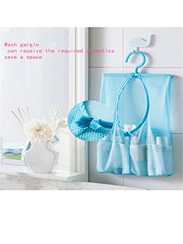 Lalang Multipurpose Clothespin Beutel mit Aufhänger, Küche Badezimmer Aufbewahrungstasche, hängender Speicher-Netztasche für Tür zu hängen - 3