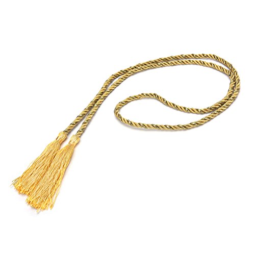 DÜNN Vorhang uni Krawatte für Seil, Kordel raffarme mit Quaste Vorhang Wohnzimmer Home Dekoration gold