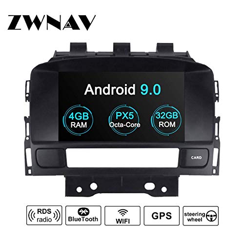 ZWNAV Andriod 9.0 Navigatore GPS satellitare sat auto per OPEL Vauxhall Holden Astra J 2010-2016 Supporto Europa 49 Country Mapping CD DVD DAB + WIFI 7"Touch Screen