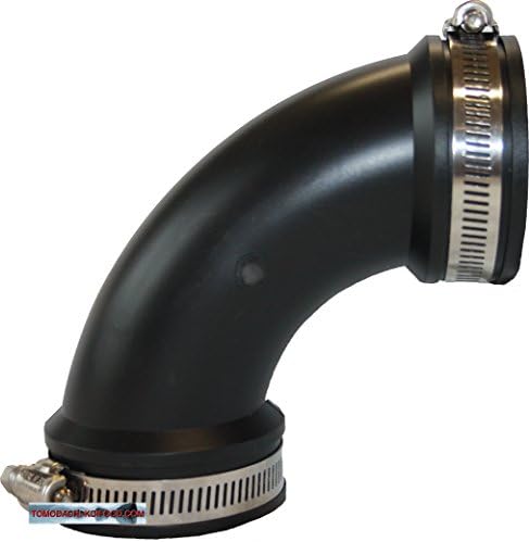 Rubber Flexible PVC 90 ° Angle – Flexfitting Elastomer For The Pond Rohrung, Pump Installation, The Repair or Renovation Leaking Pipe at Home, in the Garden and the Curve of the Koiteich Flexible Rubber – Please Choose Your Size Here.