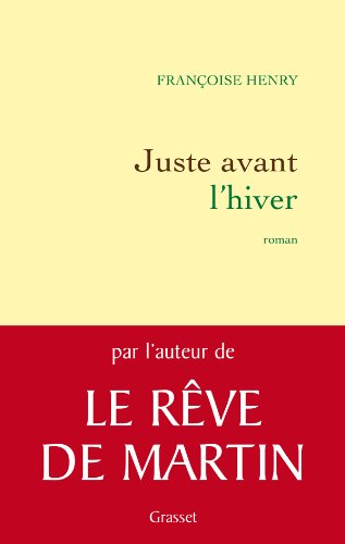 couverture de : Juste avant l'hiver
