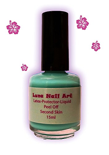 Peel off mit Pinsel 15ml !!! Nail Nageldesign Clean Edge grün Cuticle Liquid Tape Latex Skin Cover Latexmilch Flüssiglatex Maske Halloween Nagelhautschutz