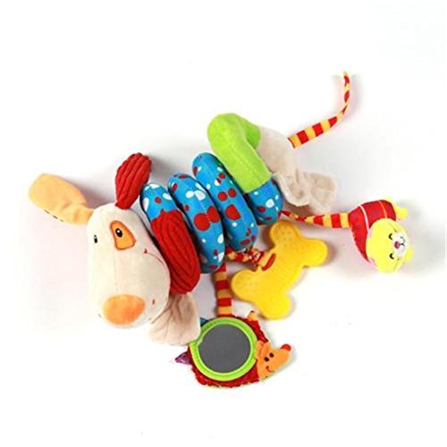 HENGSONG Bunt Babyspielzeug Kleinkindspielzeug Plüschtiere Kinderwagenkette Spirale Spielzeug für Babyschale Kinderwagen Kinderbetten - 7