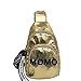 Produktbild Frauen Wild PU Leder Messenger Bag Fashion One Shoulder Kleine Quadratische Tasche Brusttasche Sling Rucksack Schultertasche Crossbody Umhängetasche Sporttasche Kompatibel Reise Daypack (Gold)