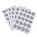 100Pcs Disposable Aluminum Foil Gasket Eyelash Glue Holders for Crystal Glue Rings