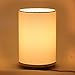 Craftter Handloom White Fabric Round Small Table Lamp Bedside Table Light Night Lamp RS.999.00