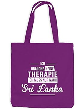 Jutebeutel - Ich Brauche Keine Therapie Sri Lanka - Therapy Urlaub Afrika