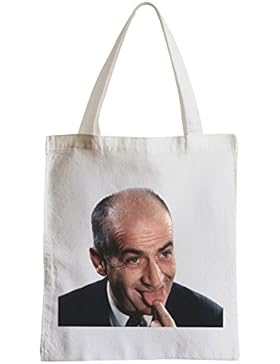 Große Tasche Sack Einkaufsbummel Strand Schüler Louis de Funès auf der französischen Sprache Schauspieler Legende