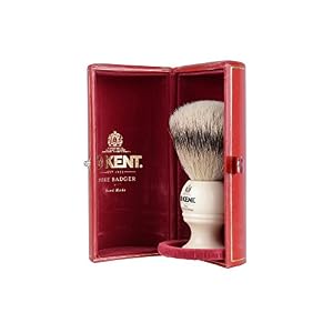 Kent Travel Pure Badger Silver Tip Bristle Shaving Brush Small - Image 4