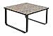 Produktbild ts-ideen Glastisch Beistelltisch Couchtisch mit Design Bleistifte 6 mm Kaffee-Tisch 55 x 55 cm