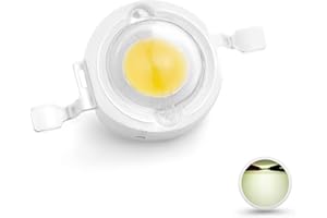 CHANZON 10 Stück 1W LED Chip Naturweiß 4000K - 4500K (300mA - 350mA/DC 3V - 3.4V/1 Watt) Superhelle Intensität SMD COB Licht Emitter Komponenten Diode 1 W Birne Lampe Perlen DIY Beleuchtung