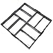 Produktbild 40cm Betonform Schalungsform Gießform Plastikformen für Beton Natursteinpflaster-, Kopfsteinpflaster-Schablone, Pflastersteine, Terrassenplatten, Trittplatten Gehwegplatten für Garten mit mit 8 Kammer