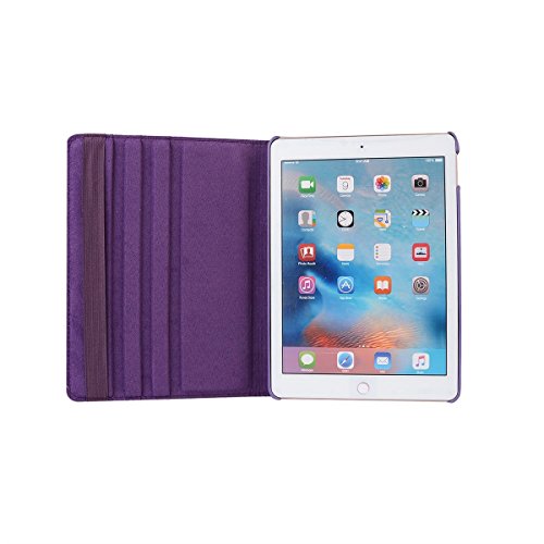inShang ipad Pro 9.7 Hülle Cover für iPad Pro 9.7 inch (2016) , PU Leder Schutzhülle St?nder Smart Cover mit Super Automatische Einschlaf-/Aufwach funktion, case 360 Grad rotierende Schutzhülle mit Standfunktion + inShang Logo hochwertigen Stylus Eingabestift Stift lila - 3