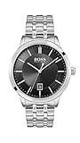 Hugo Boss Watch Herren Analog Quarz Uhr mit Edelstahl Armband 1513614