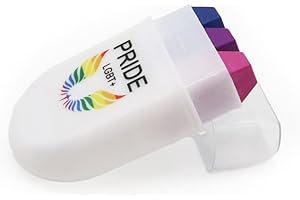 GAY SHOP BERLIN Rainbow Face Paint (LGBT Gesichtsfarbe/Makeup) - Gay/Bisexuell/Lesbisch/Trans/Pansexuell/Non-Binary/Asexuell (Bisexuell)