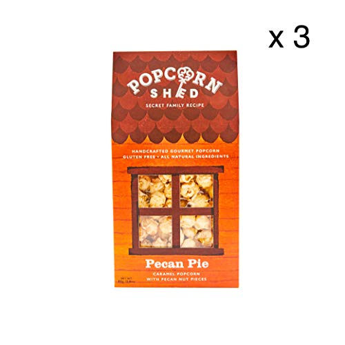 3 x Pecan Pie 80g | Palomitas de Maíz con sabor a Nuez de Pacana