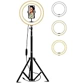 Coverzone Youtuber LED Işıklı Halka 13 inch (33cm) Selfie/Yayıncı/Makyaj Işığı 210 cm Tripod