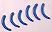 Haobase Rubber Lady Makeup Tool Eyelash Curler Replacement Pads, Random Color- 18 Piece