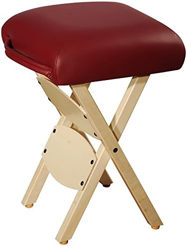 Master Massage Folding Stool for Massage Table Stool America Brand Burgundy